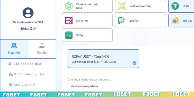 Các yếu tố ảnh hưởng đến quy trình nạp tiền